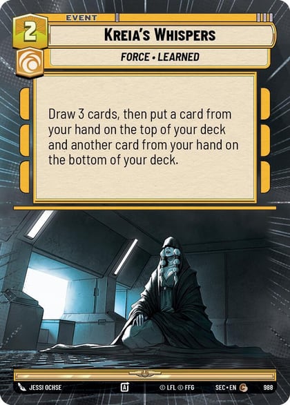 Kreia's Whispers (Hyperspace Foil), Secrets of Power 988