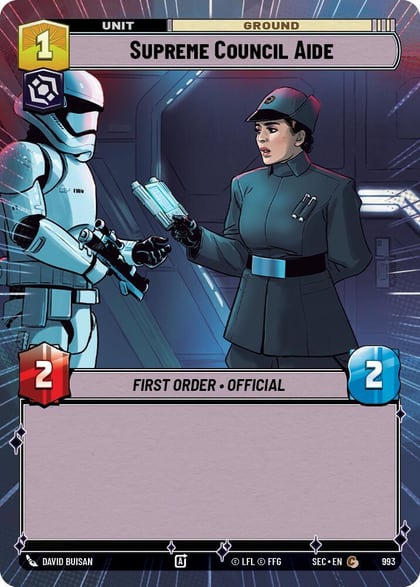 Supreme Council Aide (Hyperspace Foil), Secrets of Power 993