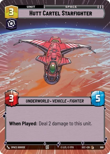Hutt Cartel Starfighter (Hyperspace Foil), Secrets of Power 996