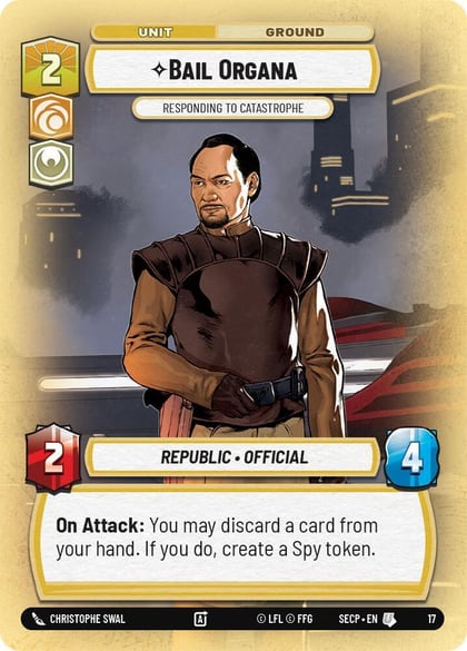 Bail Organa - Responding to Catastrophe, Secrets of Power: Weekly Play Promos #660677