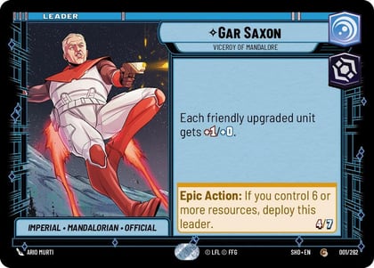 Gar Saxon - Viceroy of Mandalore, Shadows of the Galaxy 001/262