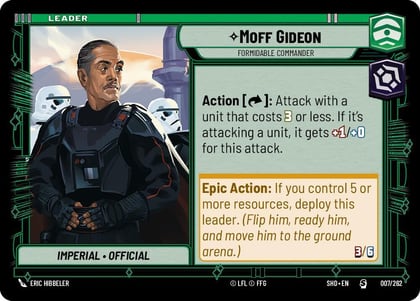 Moff Gideon - Formidable Commander, Shadows of the Galaxy 007/262