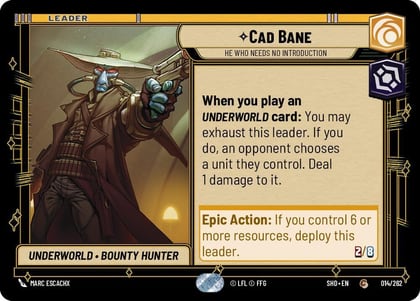 Cad Bane - He Who Needs No Introduction, Shadows of the Galaxy 014/262