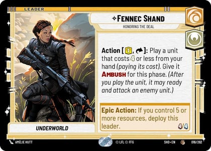 Fennec Shand - Honoring the Deal, Shadows of the Galaxy 016/262