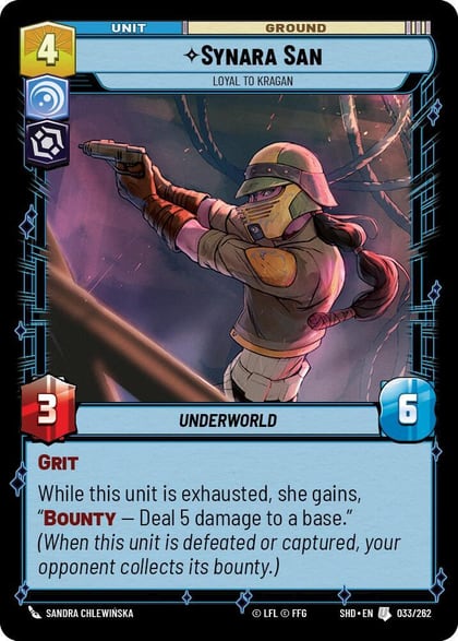 Synara San - Loyal to Kragan, Shadows of the Galaxy 033/262
