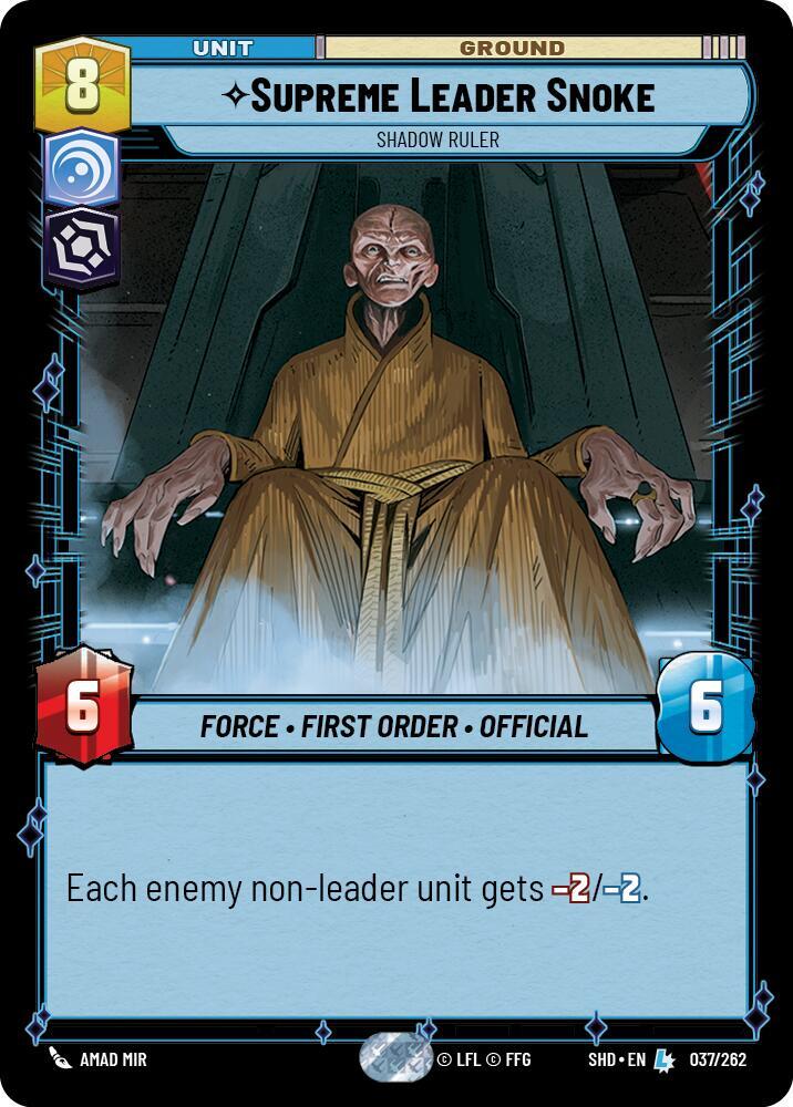 Supreme Leader Snoke - Shadow Ruler, Shadows of the Galaxy 037/262