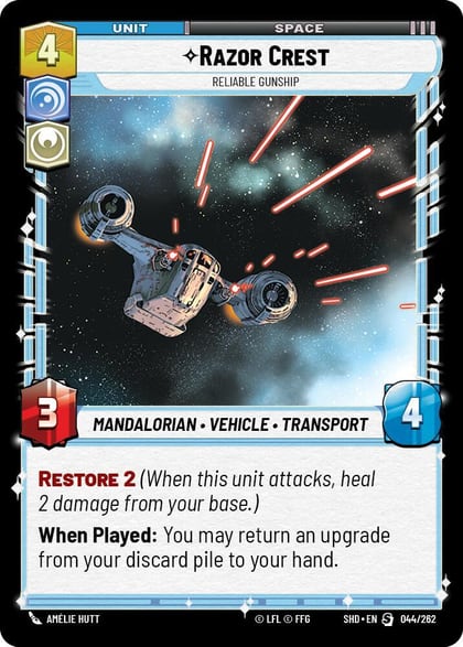 Razor Crest - Reliable Gunship, Shadows of the Galaxy 044/262