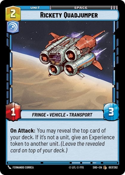 Rickety Quadjumper, Shadows of the Galaxy 057/262