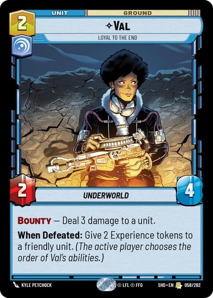 Val - Loyal to the End, Shadows of the Galaxy 058/262