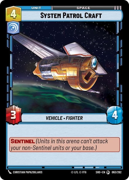 System Patrol Craft, Shadows of the Galaxy 063/262