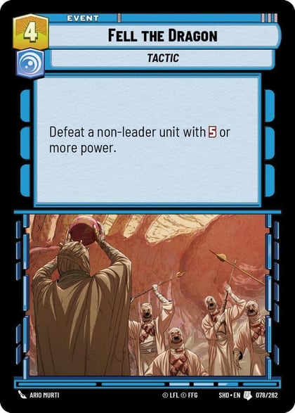 Fell the Dragon, Shadows of the Galaxy 078/262