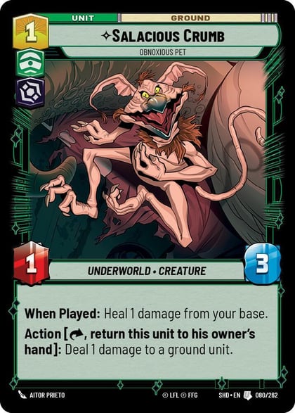 Salacious Crumb - Obnoxious Pet, Shadows of the Galaxy 080/262