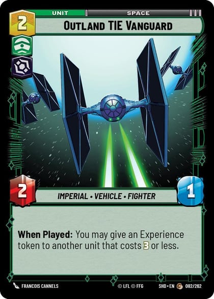 Outland TIE Vanguard, Shadows of the Galaxy 082/262