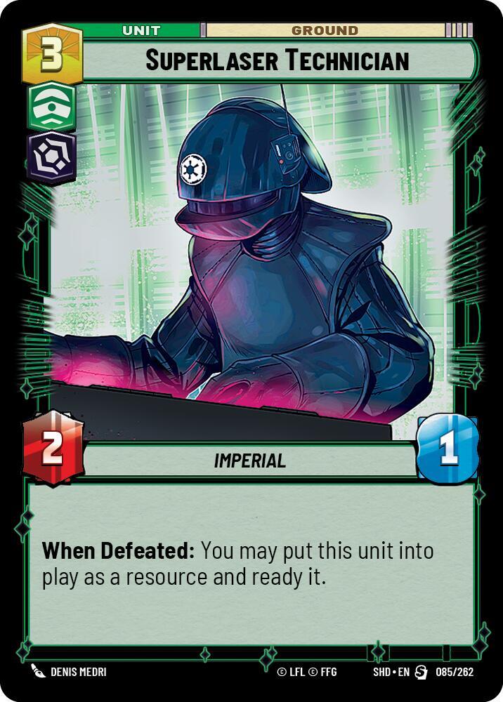 Superlaser Technician, Shadows of the Galaxy 085/262
