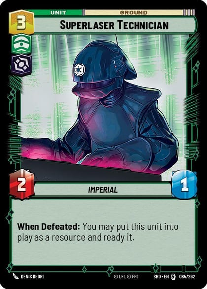 Superlaser Technician, Shadows of the Galaxy 085/262