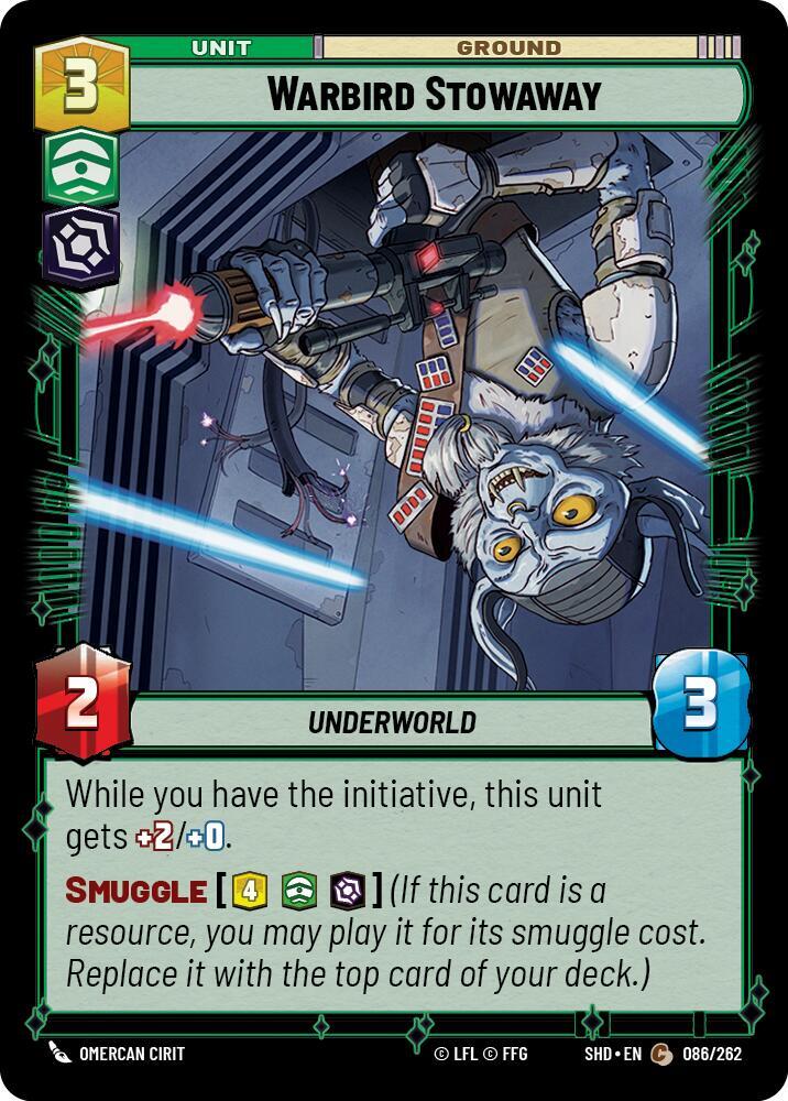 Warbird Stowaway, Shadows of the Galaxy 086/262