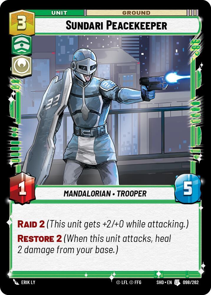 Sundari Peacekeeper, Shadows of the Galaxy 098/262