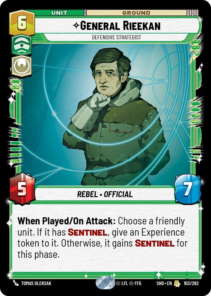General Rieekan - Defensive Strategist, Shadows of the Galaxy 103/262