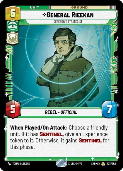 General Rieekan - Defensive Strategist, Shadows of the Galaxy 103/262