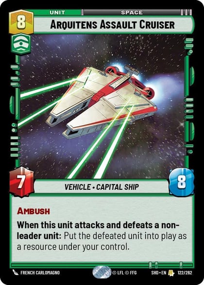 Arquitens Assault Cruiser, Shadows of the Galaxy 122/262