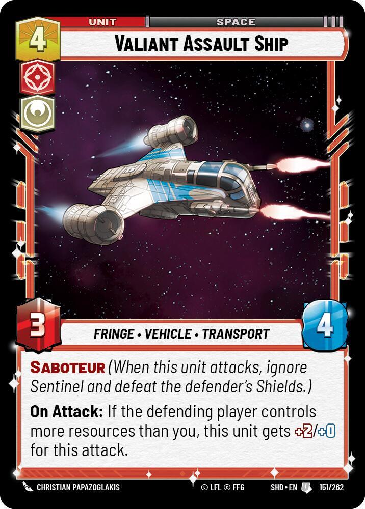 Valiant Assault Ship, Shadows of the Galaxy 151/262