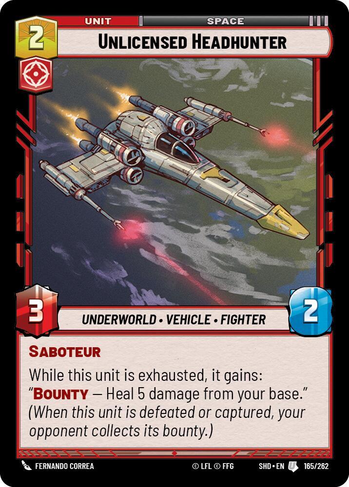 Unlicensed Headhunter, Shadows of the Galaxy 165/262