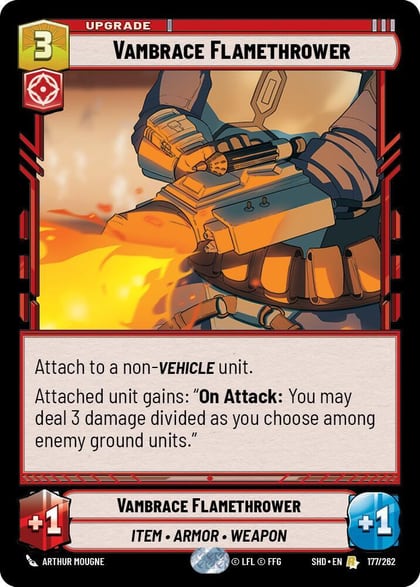 Vambrace Flamethrower, Shadows of the Galaxy 177/262