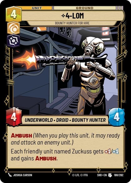 4-LOM - Bounty Hunter for Hire, Shadows of the Galaxy 188/262