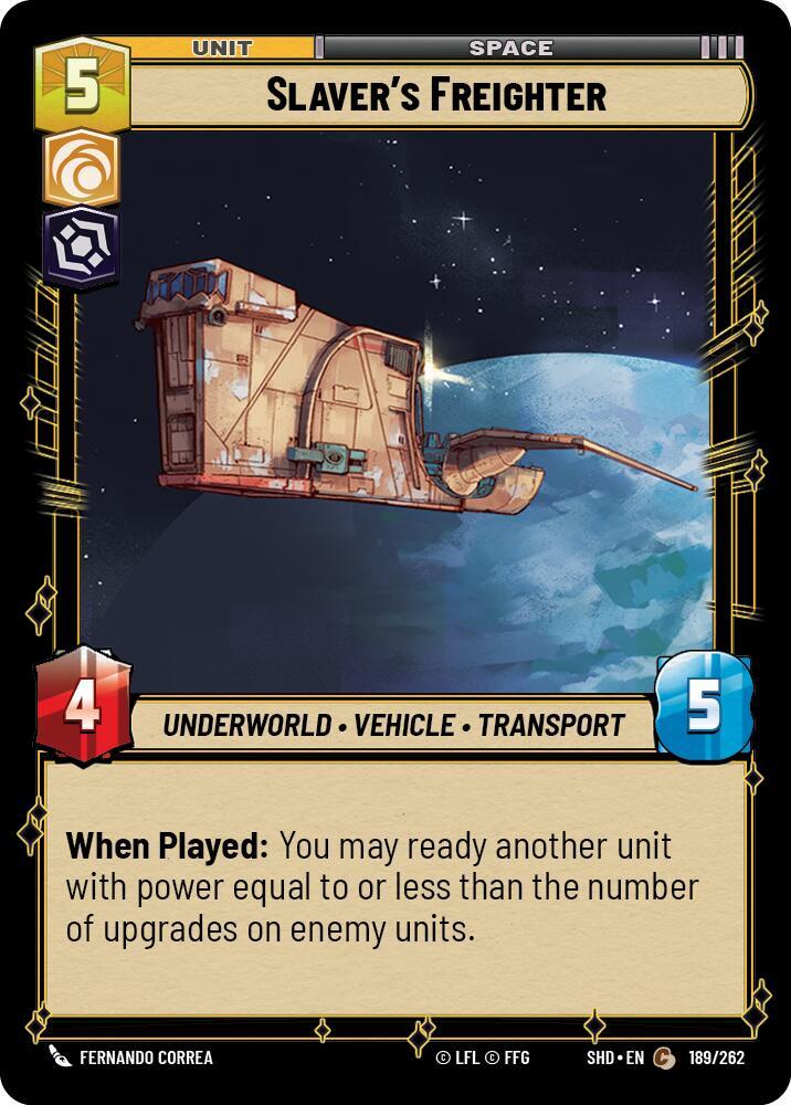 Slaver's Freighter, Shadows of the Galaxy 189/262