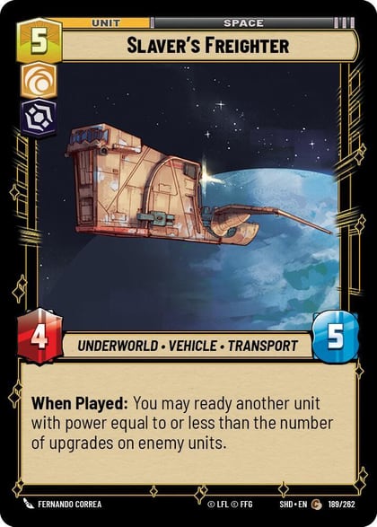 Slaver's Freighter, Shadows of the Galaxy 189/262