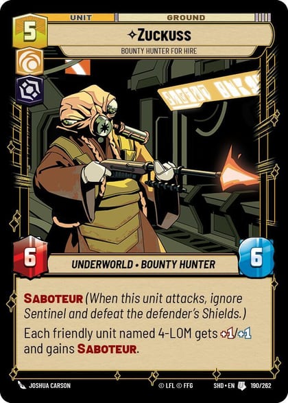 Zuckuss - Bounty Hunter for Hire, Shadows of the Galaxy 190/262