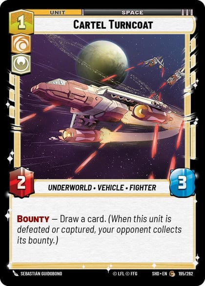 Cartel Turncoat, Shadows of the Galaxy 195/262