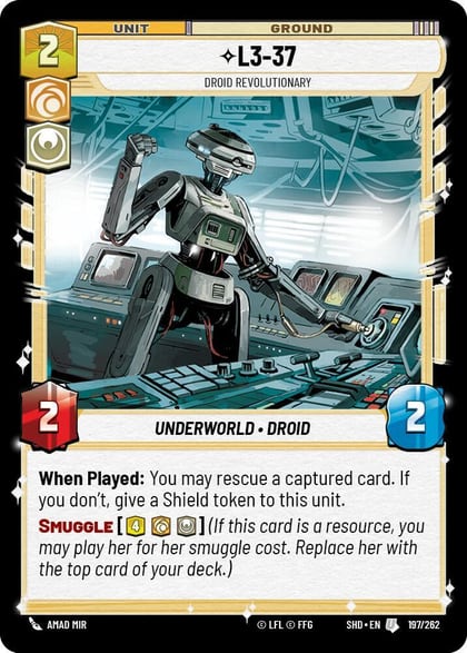L3-37 - Droid Revolutionary, Shadows of the Galaxy 197/262