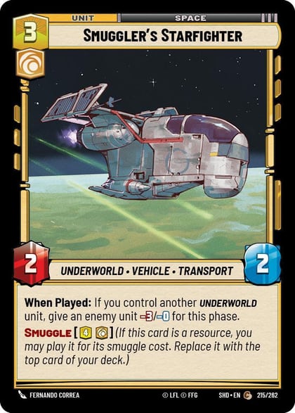 Smuggler's Starfighter, Shadows of the Galaxy 215/262