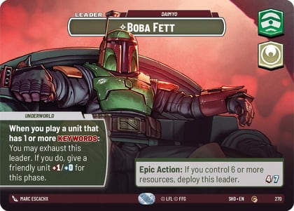 Boba Fett - Daimyo (Showcase), Shadows of the Galaxy 270