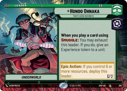 Hondo Ohnaka - That's Good Business (Hyperspace), Shadows of the Galaxy 285