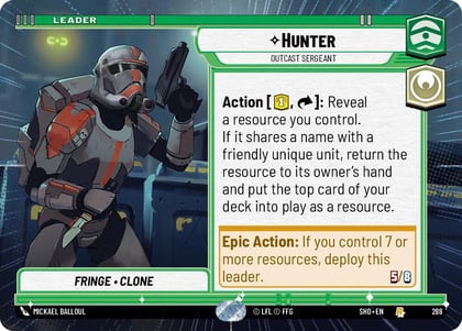 Hunter - Outcast Sergeant (Hyperspace), Shadows of the Galaxy 288