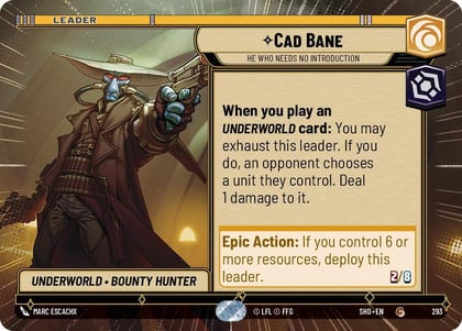 Cad Bane - He Who Needs No Introduction (Hyperspace), Shadows of the Galaxy 293
