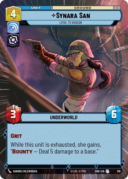 Synara San - Loyal to Kragan (Hyperspace), Shadows of the Galaxy 310