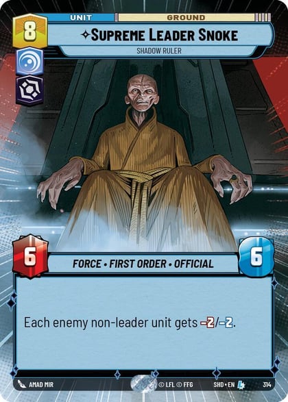Supreme Leader Snoke - Shadow Ruler (Hyperspace), Shadows of the Galaxy 314