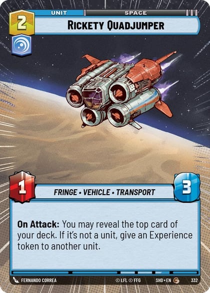 Rickety Quadjumper (Hyperspace), Shadows of the Galaxy 332