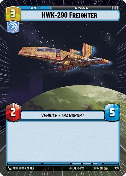 HWK-290 Freighter (Hyperspace), Shadows of the Galaxy 335