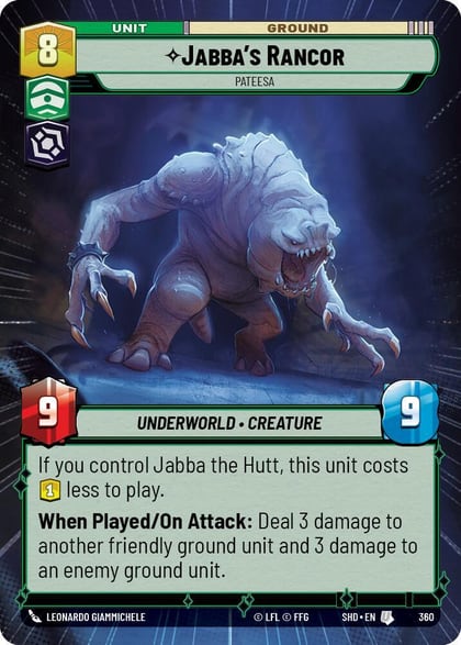 Jabba's Rancor - Pateesa (Hyperspace), Shadows of the Galaxy 360