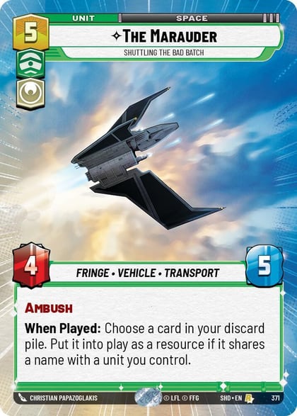 The Marauder - Shuttling the Bad Batch (Hyperspace), Shadows of the Galaxy 371