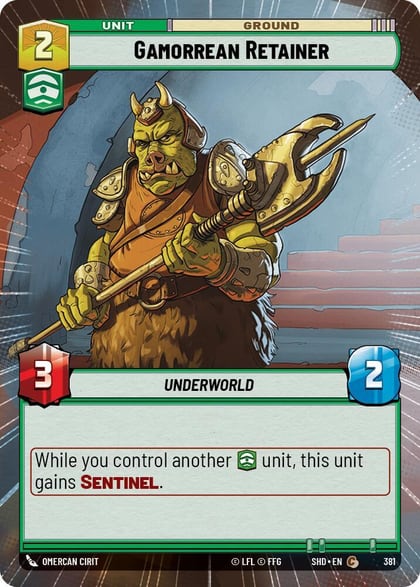 Gamorrean Retainer (Hyperspace), Shadows of the Galaxy 381