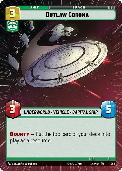 Outlaw Corona (Hyperspace), Shadows of the Galaxy 385