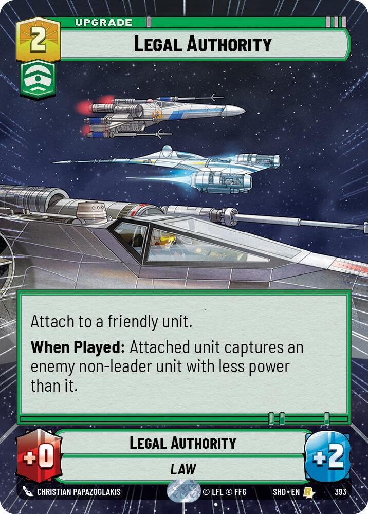 Legal Authority (Hyperspace), Shadows of the Galaxy 393