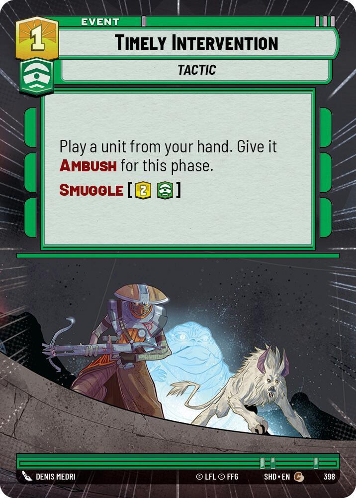 Timely Intervention (Hyperspace), Shadows of the Galaxy 398