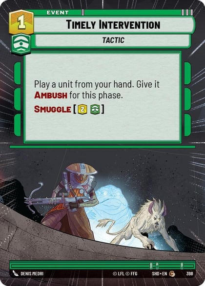 Timely Intervention (Hyperspace), Shadows of the Galaxy 398