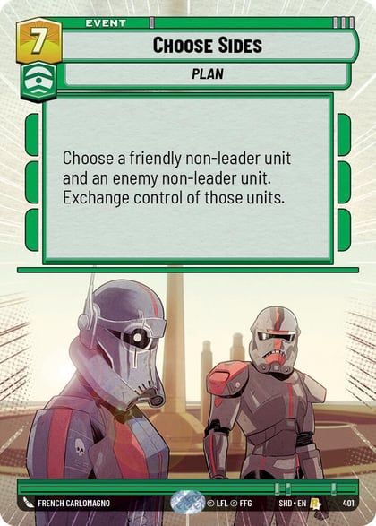 Choose Sides (Hyperspace), Shadows of the Galaxy 401